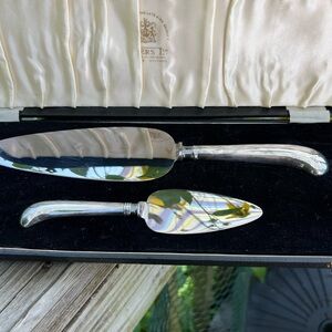 Viners Ltd Sheffield England Set 2 Spreaders Boxed Stainless Deluxe 10” And 6”